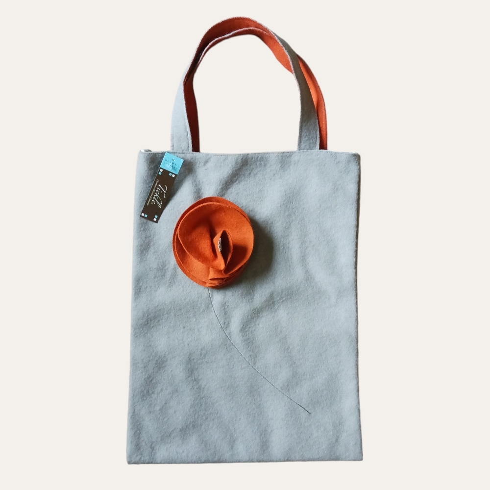 NWT Vintage Department 56 Wool Tote Bag - Picture 2 of 6